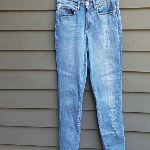 Karl Lagerfield Paris Logo Jeans size 6 - Picture 1 of 11